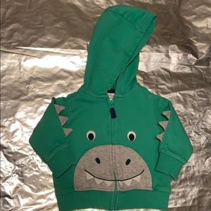 3 Month Dinosaur Zip-Up Hoodie